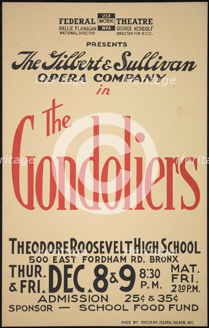 The Gondoliers, New York, [1930s]. Creator: Unknown.