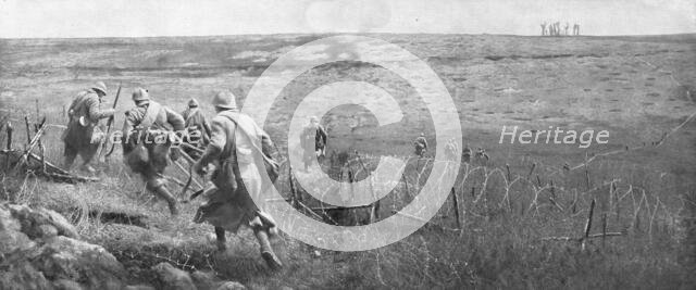 'Le depart de l'attaque; Le 1st juillet 1916, a 7 heures du matin, au Nord de la Somme...1916 (1924) Creator: Unknown.