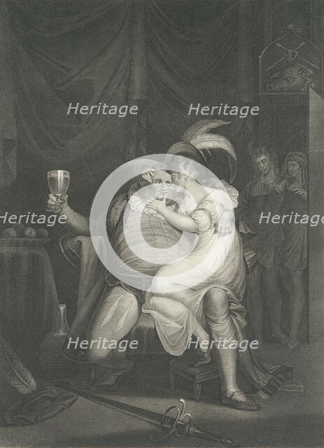 Doll Tearsheet, Falstaff, Henry and Poins (Shakespeare, Kin..., first published 1795; reissued 1852. Creator: William Satchwell Leney.