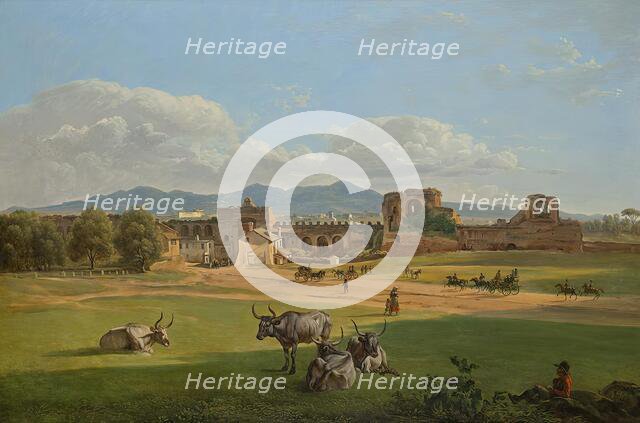 The Porta San Giovanni against Frascati, 1820. Creator: Joseph Rebell.