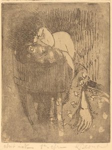 Sorrow (Chagrin), 1919. Creator: Paul Albert Besnard.