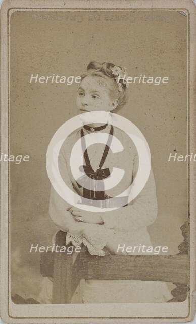 Portrait of the actress Gabrielle Réjane (1856-1920), c1880. Creator: Photo studio Bacard Fils ().