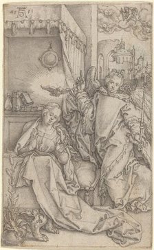 The Annunciation, 1552. Creator: Heinrich Aldegrever.