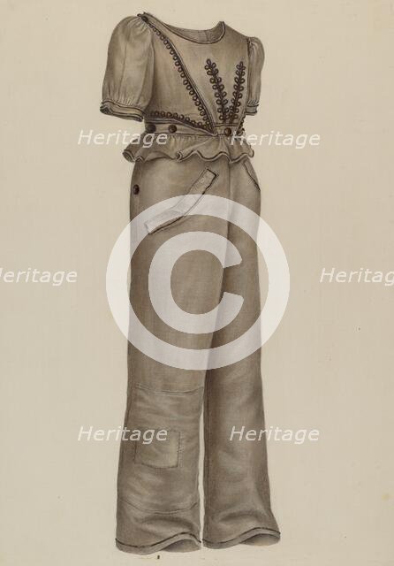 Boy's Suit, c. 1941. Creators: Charles Mannino, Nancy Crimi.