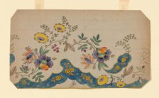 Design for a Woven, Printed or Embroidered Border, France, 18th/19th century. Creator: Unknown.