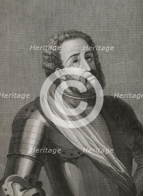 Rodrigo Díaz de Vivar, known as El Cid Campeador (c1043-1099), Castilian nobleman, knighted, 1853.  Creator: Antonio Roca Sallent.