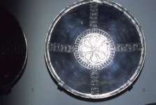 Silver Bowl from Sutton Hoo Ship Burial, Anglo-Saxon, c7th century. Artist: Unknown.