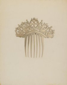 Comb, c. 1939. Creators: Daniel Marshack, Gertrude Lemberg.