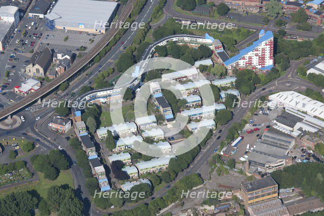 Tom Collins House and the western part of the Byker Wall housing estate, Newcastle upon Tyne, 2015. Creator: Historic England Staff Photographer.