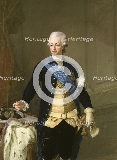 King Gustav III of Sweden, 1777. Creator: Lorens Pasch the Younger.