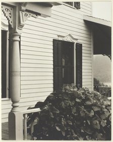 House and Grape Leaves, 1934. Creator: Alfred Stieglitz.