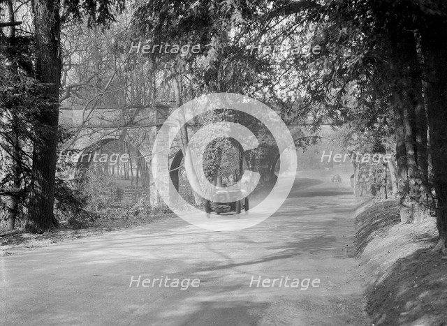 Austin 7 of RF Turner at Starkey's Bridge, Donington Park, Leicestershire, 1933. Artist: Bill Brunell.