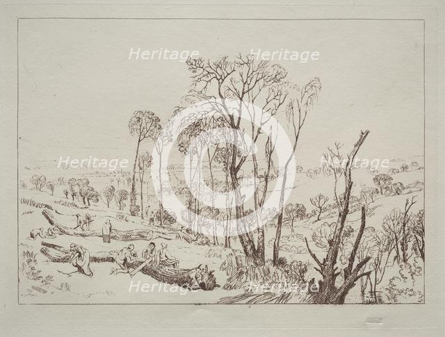 Liber Studiorum: Crowhurst, Sussex. Creator: Joseph Mallord William Turner (British, 1775-1851).
