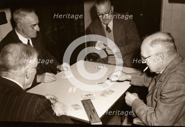 Rowntree pensioners club, York, Yorkshire, 1957. Artist: Unknown