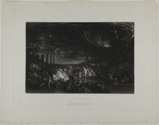 Fall of Nineveh, from Illustrations of the Bible, 1835. Creator: John Martin.