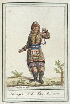 Costumes de Différents Pays, 'Sauvagesse de la Baye de Hudson', c1797. Creator: Jacques Grasset de Saint-Sauveur.