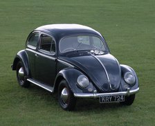 1953 Volkswagen Beetle export. Artist: Unknown.