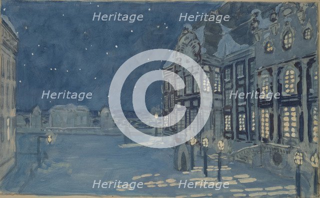 Winter Palace. Stage design for the opera The Ice House by A. Koreshchenko, 1901. Artist: Golovin, Alexander Yakovlevich (1863-1930)