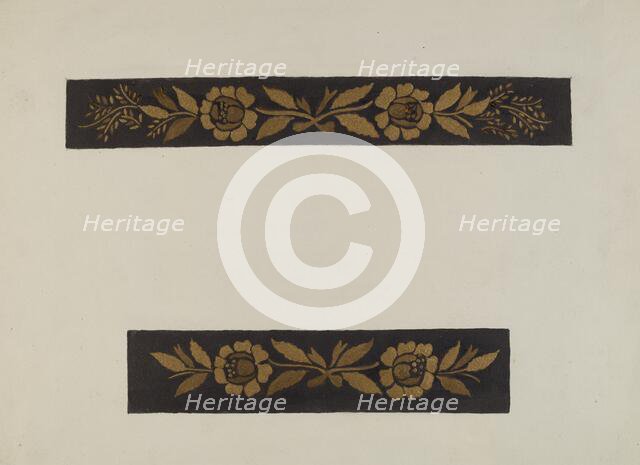 Detail of Hitchcock Chair, 1935/1942. Creator: Genevieve Sherlock.