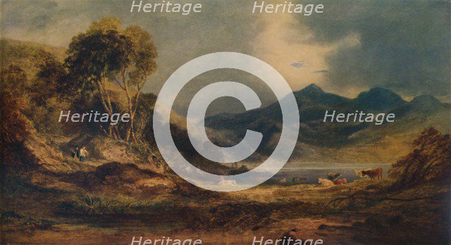 'Snowdon over the Head of Traeth Mawr', 1853, (1935). Artist: Anthony Vandyke Copley Fielding.