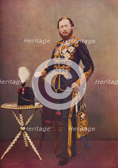 The Prince of Wales as Colonel of the 10th Hussars, c1865 (1910). Creator: Unknown.