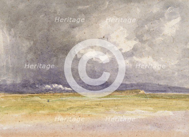 'The train on the coast', 1850. Artist: David Cox the elder.