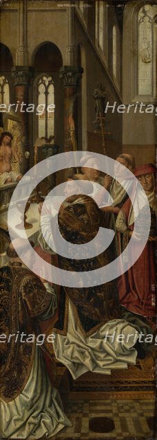 The Mass of St Gregory, c1505. Creator: Master of the Morrison Triptych.