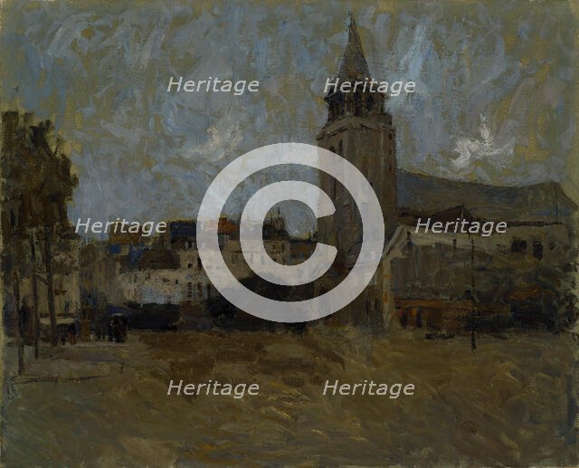 Place St. Germain des Pres, n.d. Creator: Frank Edwin Scott.