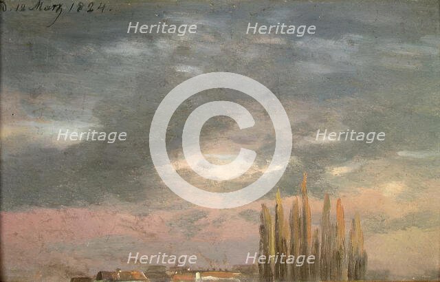 Morning Mist, 1824. Creator: Johan Christian Dahl.