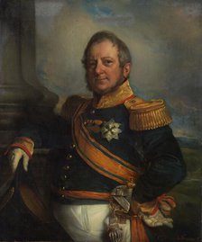Portrait of Hendrik Merkus, Baron de Kock, Army Commandant and after 1826 Lieutenant Governor-Genera Creator: Cornelis Kruseman.