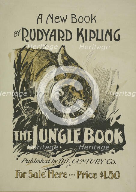 A new book by Rudyard Kipling. The jungle book, c1895 - 1911. Creator: Unknown.