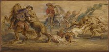 Study for "The Bear Hunt" (for the Alcázar, Madrid), c. 1639. Creator: Peter Paul Rubens (Flemish, 1577-1640).