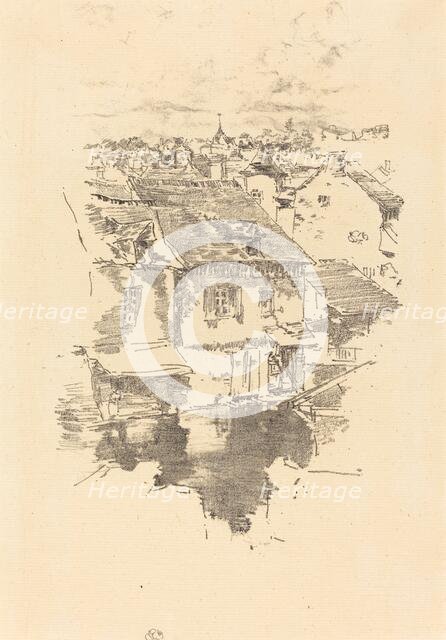 Vitré: The Canal, 1893. Creator: James Abbott McNeill Whistler.