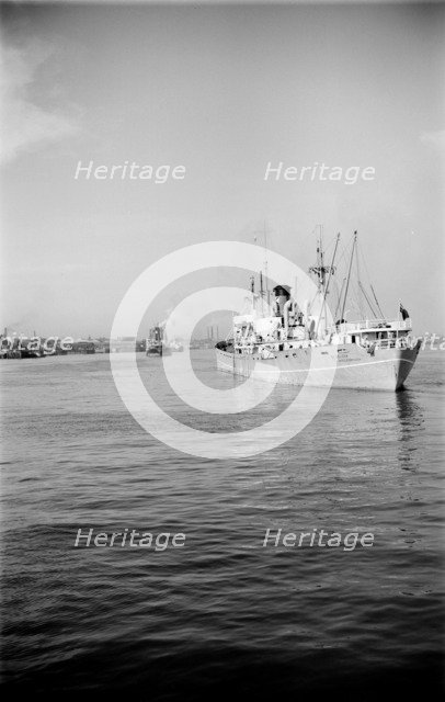 Shipping in Gravesend Reach on the River Thames, c1945-c1965. Artist: SW Rawlings