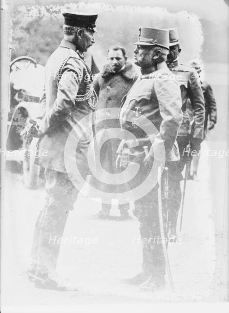 Kaiser & Archduke Friedrich, 26 Jul 1915. Creator: Bain News Service.