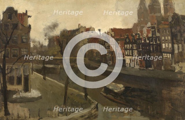 Prinsengracht in Amsterdam. Creator: Breitner, George Hendrik (1857-1923).