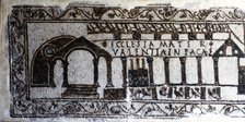 Early Christian Roman Mosaic of Christian Basilica, c1st-2nd century. Artist: Unknown.