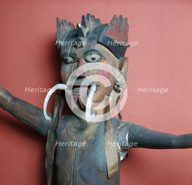 Wooden protective figure from the Nicobar islands. Artist: Unknown