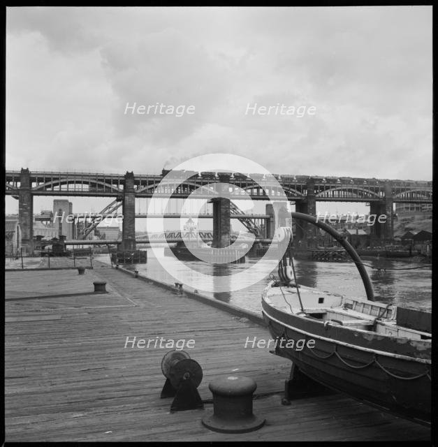 Bridges over the River Tyne, Newcastle upon Tyne, c1955-c1980. Creator: Ursula Clark.
