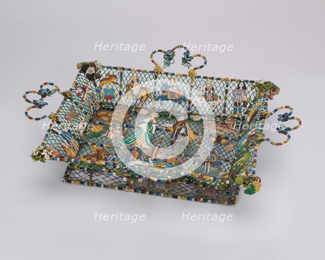 Basket, England, c. 1645. Creator: Unknown.