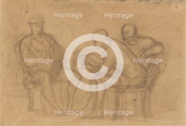 The Reading. Creator: Honore Daumier.