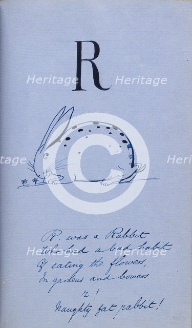 Nonsense Alphabet-R, 1860. Artist: Edward Lear.