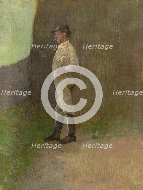 Study of a Standing Lad in the Boots, 1880-1900. Creator: Ladislav Mednyanszky.