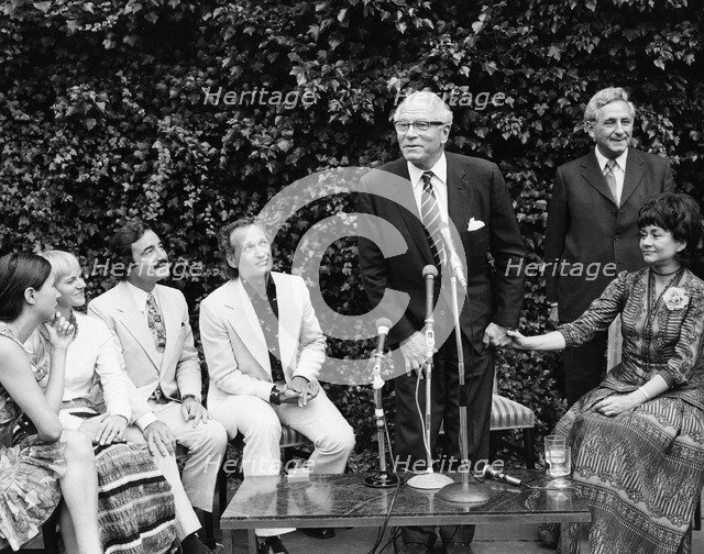 Laurence Olivier (1907-1989), British actor, 1974. Artist: Sidney Harris