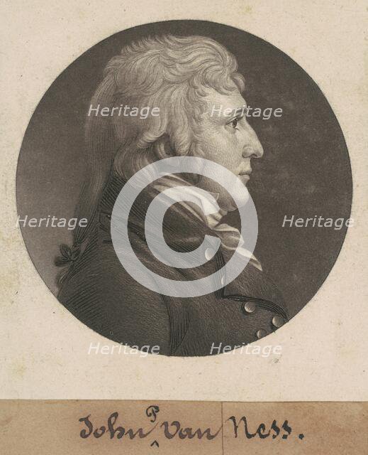 John Peter Van Ness, 1806. Creator: Charles Balthazar Julien Févret de Saint-Mémin.