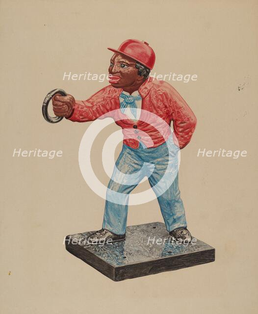 Hitching Post, c. 1939. Creator: Frank Eiseman.