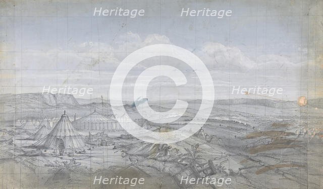 Design for a Stage Set at the Opéra, Paris, 1830-90. Creator: Eugene Ciceri.