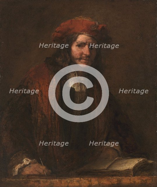 The Man with the Red Cap, c. 1660. Artist: Rembrandt van Rhijn (1606-1669)