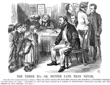 'The Three R's; or, Better Late than Never', 1870. Artist: John Tenniel