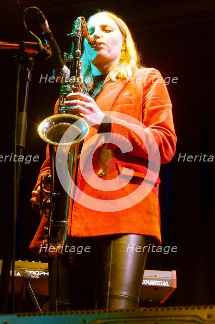Emma Rawicz Quintet, New Generation Jazz Festival Roadshow, Shoreham by Sea, Feb 2023. Creator: Brian O'Connor.
